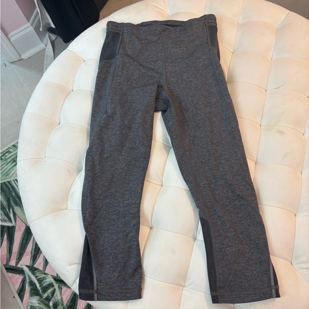 lululemon athletica Gray Cropped Leggings